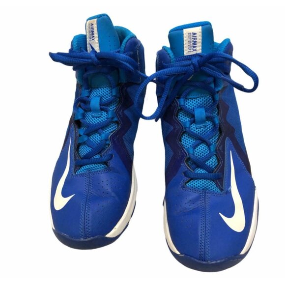 Nike Air Max Stutter Step 2 Youth 5 Blue 653754400 High Tops Basketball Shoes Sn - Picture 3 of 11